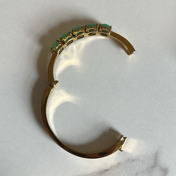 Kate Spade Gold and Green Gemstone Bracelet - Picture 6 of 8